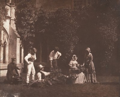 Les vendeurs de fruits, vers 1845 - Possibly by William Henry Fox Talbot.