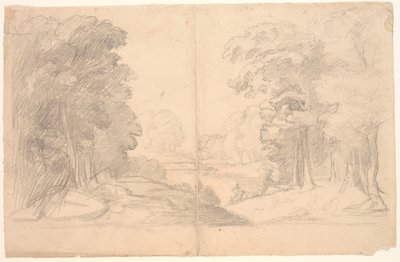 Paysage avec arbres - Poul S. Christiansen