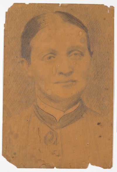 Tête de portrait. Madame la directrice de l