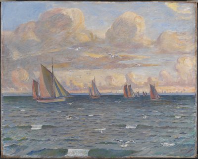 Navires dans le détroit - Poul S. Christiansen