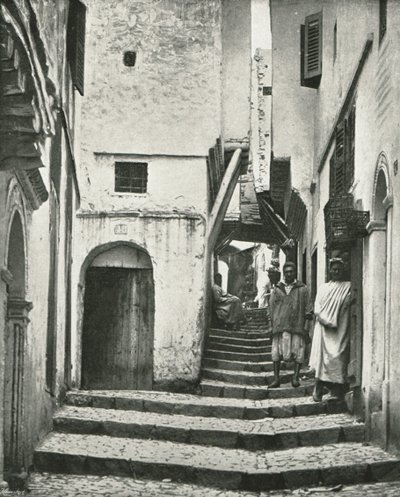 La rue de la Kasbah, Alger, Algérie, 1895 - Poulton and Co