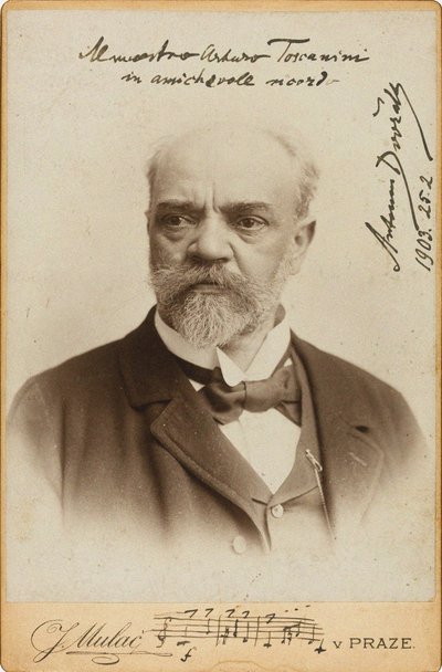 Portrait du compositeur Antonin Dvorak 1841-1904, vers 1900 - Prague . Photo studio J. Mulac
