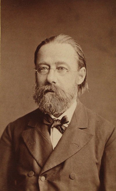 Portrait du compositeur Bedrich Smetana, 1878 - Prague . Photo studio J. Mulac