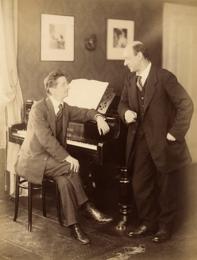 Alexander Zemlinsky et Arnold Schönberg à Prague - Prague . Photo studio Schlosser and