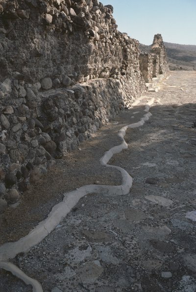 Vestiges des murs de la ville, période post-classique tardive - Pre Columbian
