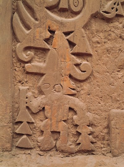 Reliefs sur le temple Huaca el Dragon (détail) - Pre Columbian Pre Columbian