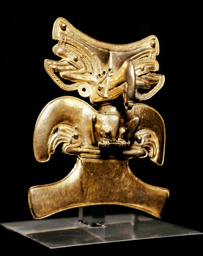 Art précolombien, civilisation Tairona : pendentif en forme d