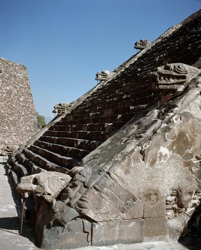 Escaliers du temple du Serpent à plumes - Pre Columbian Pre Columbian