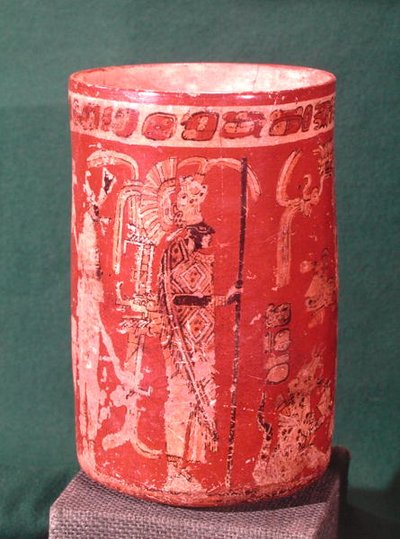 Vase représentant une scène cérémoniale, Période Tepeu 1, d