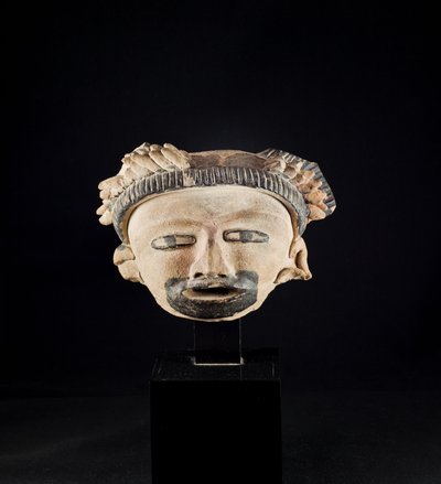Head statuette / Mexico, Totanaque culture (terracotta) - Precolombian Precolombian