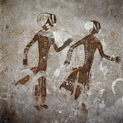 Figures humaines. Peintures rupestres, 8000-7000 av. J.-C. - Prehistoric Prehistoric