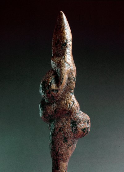 Préhistoire : Vénus de Savignano, sculpture lithique anthropomorphe - Prehistoric Prehistoric