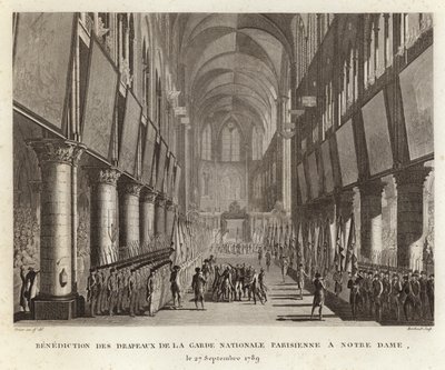 Bénédiction des drapeaux par la Garde nationale de Paris - Prieur