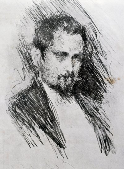 Portrait de Luigi Illica - Prince Paul Petrovic Troubetzkoy