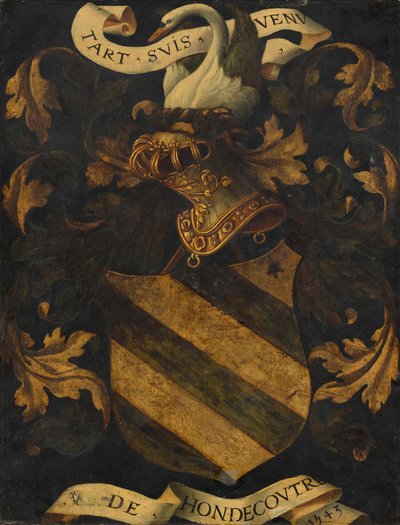 Blason crêté - Probably Antwerp 16th Century