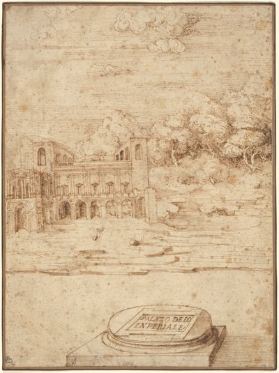 La Villa Imperiale - Probably Titian Venetian 16th Century
