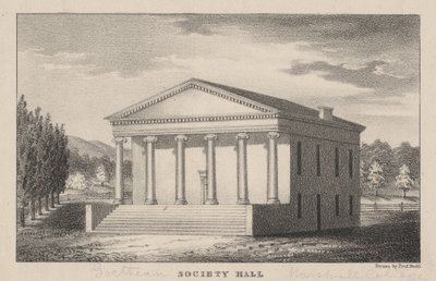 Goethean Society Hall, Marshall College, Mercersberg, PA, 1830 - Prof. Budd
