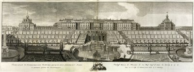 Vue du Grand Palais à Peterhof, 1761 - Prokofy Artemyevich Artemyev