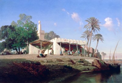 Sur les rives du Nil, 19ème siècle - Prosper Georges Antoine Marilhat
