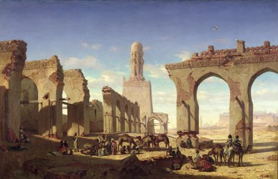 Ruines de la mosquée du calife El Haken, Le Caire, c.1840 - Prosper Georges Antoine Marilhat