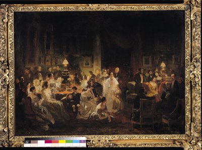Emile Jean Horace Vernet (1789-1863) discutant de l