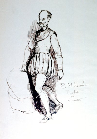 Figure en costume du 16ème siècle, vers 1823-1870 - Prosper Merimee
