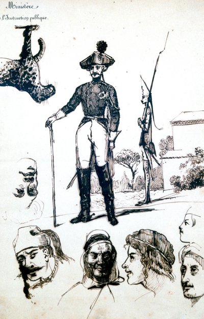 Étude, une armure de soldat, c. 1823-1870 - Prosper Merimee