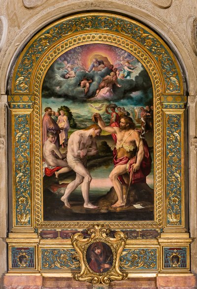 Le Baptême du Christ par Jean - Prospero Fontana