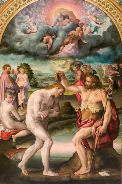 Le Baptême du Christ par Jean - Prospero Fontana