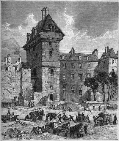 Vue de la tour de Jean sans Peur (XVe siècle), dernier vestige de l
