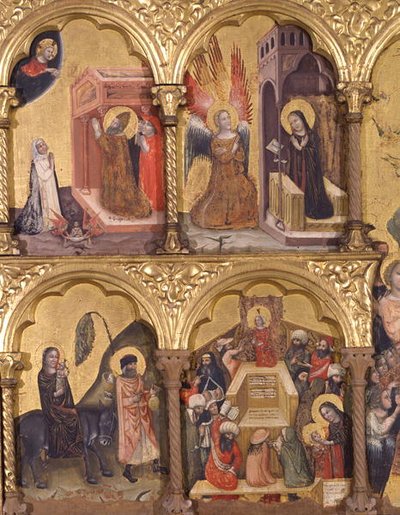 Polyptyque de la Dormition de la Vierge (détail) - Pseudo Jacopino di Francesco