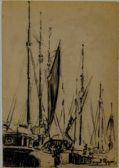 Voiliers, musée Puget, maison noble de Can LLaudis, Dalt Vila, Ibiza, îles Baléares, Espagne - Puget Riquer