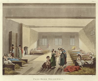 Salle de Passage Bridewell - Pugin and Rowlandson