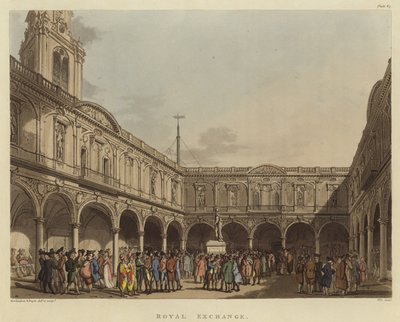 Bourse royale - Pugin and Rowlandson