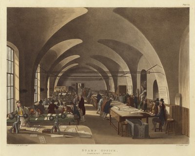 Bureau des timbres - Pugin and Rowlandson