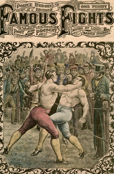 Combat entre Dick Curtis et Jack Perkins, 1828 fin 19ème ou début 20ème siècle - Pugnis