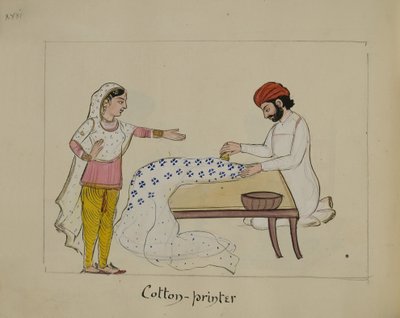 Un imprimeur de coton - Punjabi School