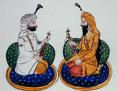 Sardar Sher Singh Atariwala et Maharaja Sher Singh Atariwala, vers 1890 - Punjabi School