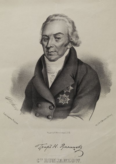 Portrait du comte Nikolaï Petrovitch Roumiantsev 1754-1826 - Pyotr Fyodorovich Borel