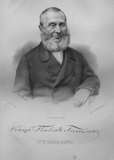 Portrait du comte Pavel Pavlovich Gagarin 1789-1872, 1865 - Pyotr Fyodorovich Borel
