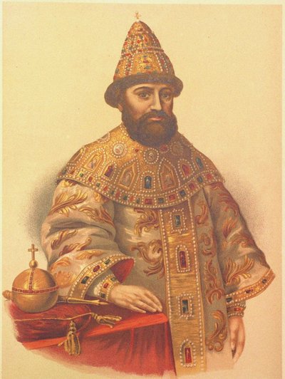 Portrait du tsar Michel Ier Fiodorovitch de Russie 1596-1645, années 1860 - Pyotr Fyodorovich Borel