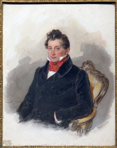 Portrait du décembriste Mikhail Vielgorsky - Pyotr Fyodorovich Sokolov
