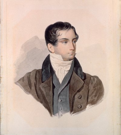 Portrait du poète Dimitri Venevitinov - Pyotr Fyodorovich Sokolov