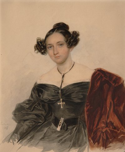 Portrait de la comtesse Nadezhda Ivanovna Golitsyna 1796-1868, née comtesse Kutaysova, 1832 - Pyotr Fyodorovich Sokolov