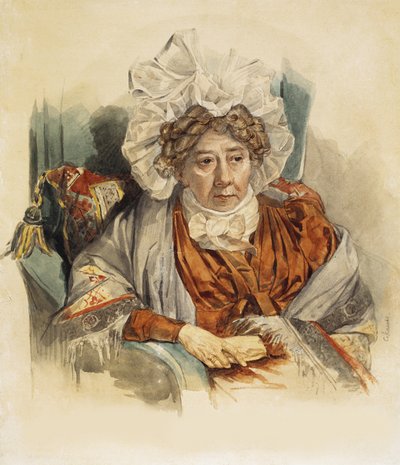 Portrait de Natalia Kirillovna Zagryazyskaya née Razumovskaya 1747-1837, 1821 - Pyotr Fyodorovich Sokolov