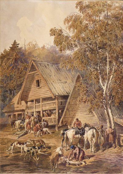 Les Chasseurs, 1863 - Pyotr Petrovich Sokolov