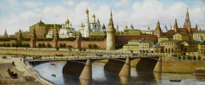Vue du Kremlin depuis le pont Moskvoretsky - Pjotr ​​​​Petrowitsch Wereschtschagin