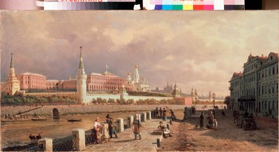 Vue du Kremlin depuis le quai Sainte Sophie, à Moscou - Pjotr ​​​​Petrowitsch Wereschtschagin
