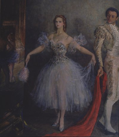 Portrait de la danseuse de ballet Marina Semyonova en Carmen - Pyotr Vladimirovich Williams