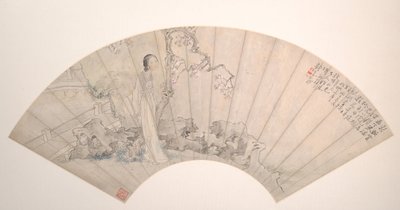 Une beauté, datée de 1876 - Qian Huian